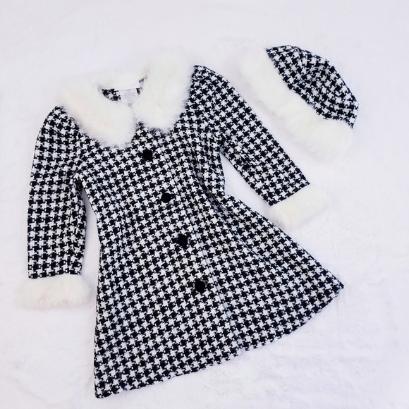 Bonnie Baby Other - 🚫SOLD🚫 Bonnie Baby Houndstooth Dress Coat Set